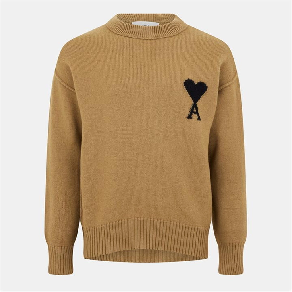 AMI Paris De Coeur Sweatshirt - Brown